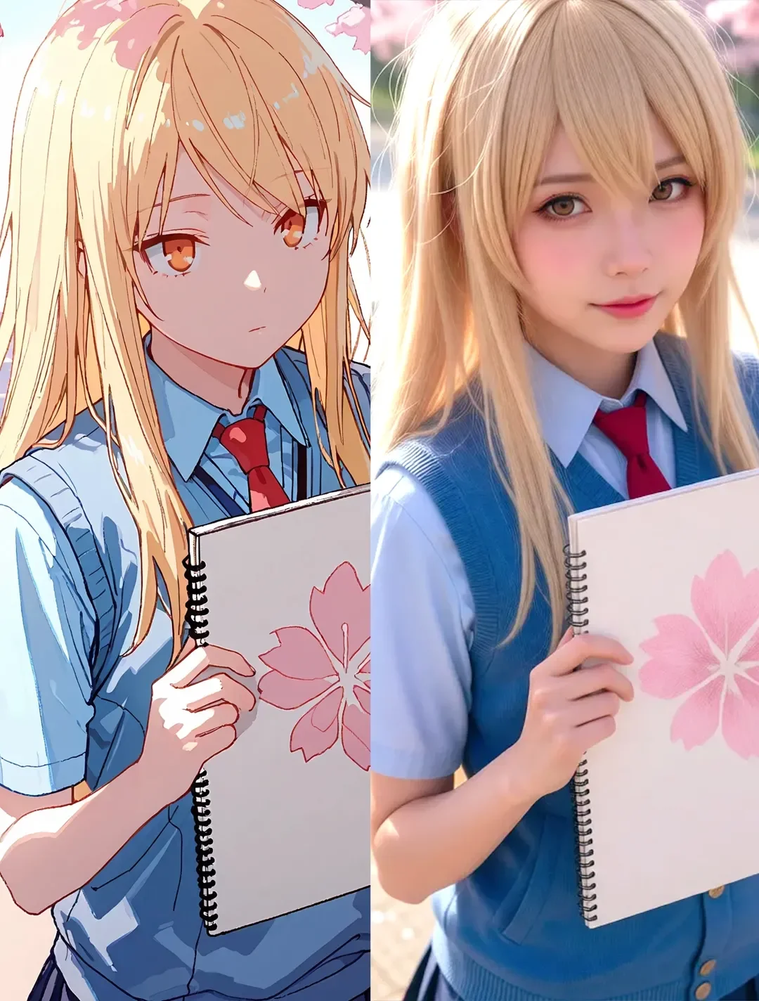 Anime Characters — anime vs real life comparison