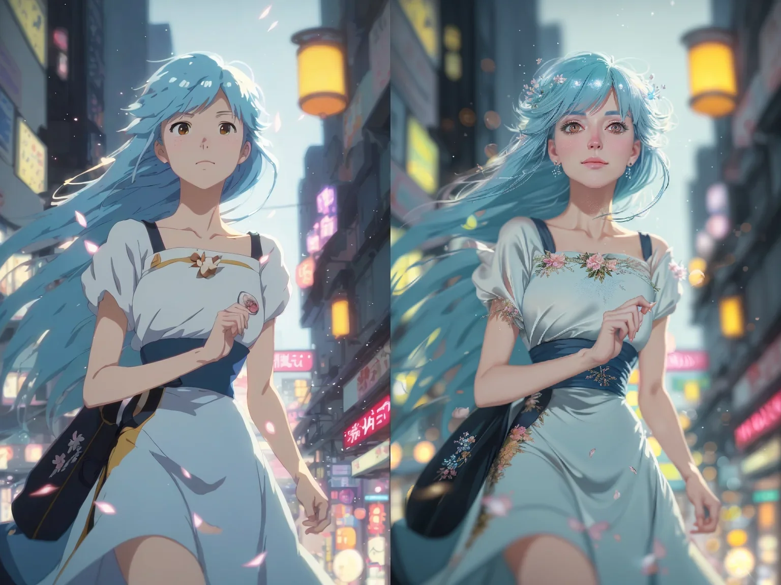 Anime Backgrounds — anime vs real life comparison
