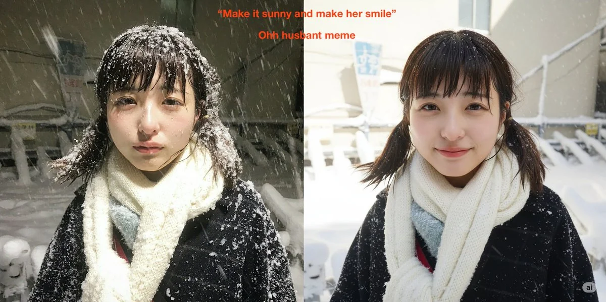 expression change marketing portrait