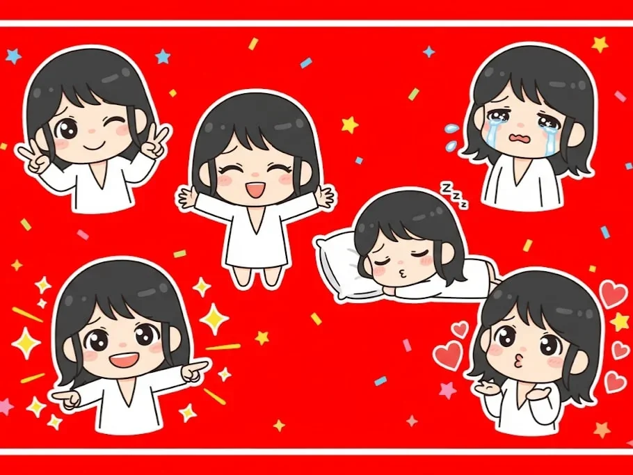 chibi character sticker product